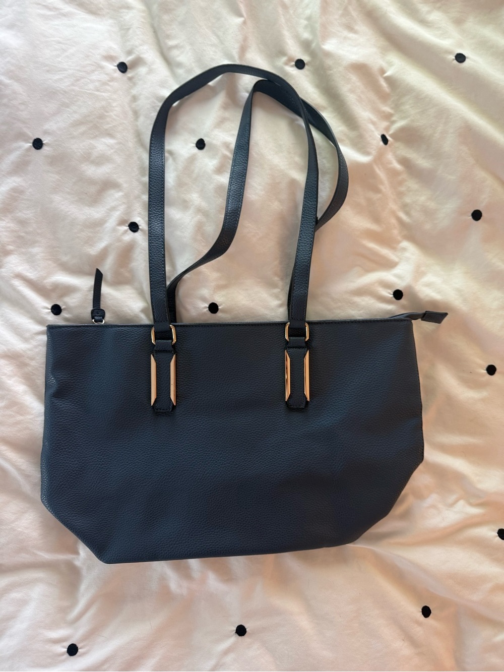 Mathew & Julian Blue purse with Gold Accent Hardware